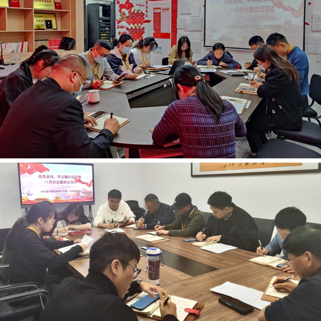 感恩奮進(jìn)，牢記囑托促發(fā)展丨面粉公司開(kāi)展11月份主題黨日活動(dòng)